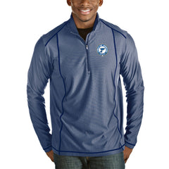 St. Louis Blues Antigua 2019 Stanley Cup Champions Tempo Quarter-Zip Pullover Jacket - Royal/Heather Gray | US 3638330