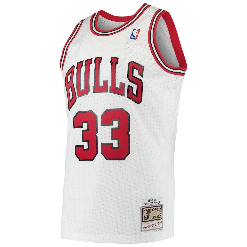 Scottie Pippen Chicago Bulls Hardwood Classics Swingman Jersey White - Mitchell & Ness