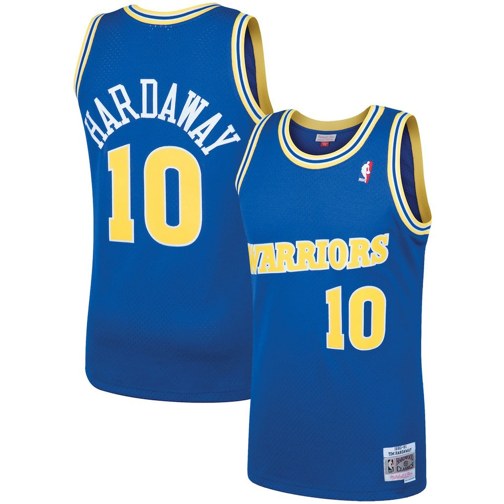 Tim Hardaway Golden State Warriors 1990/91 Hardwood Classics Swingman Jersey Royal - Mitchell & Ness