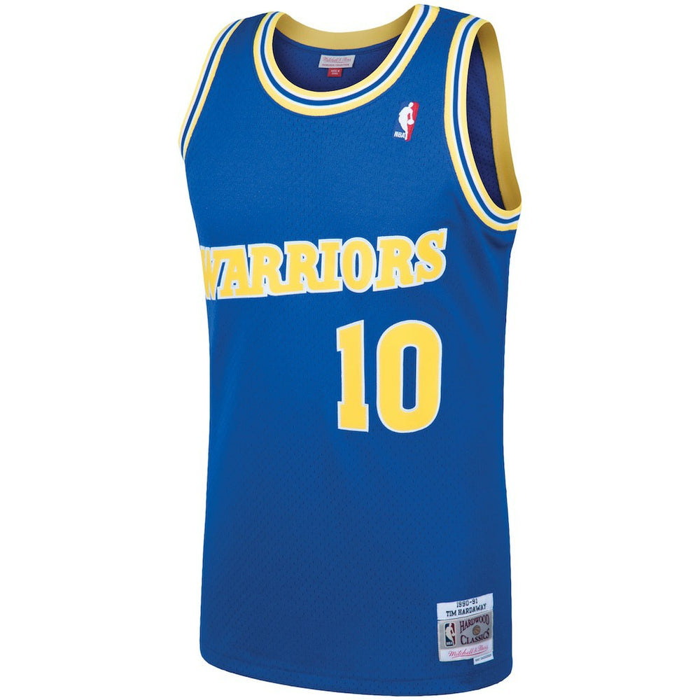 Tim Hardaway Golden State Warriors 1990/91 Hardwood Classics Swingman Jersey Royal - Mitchell & Ness