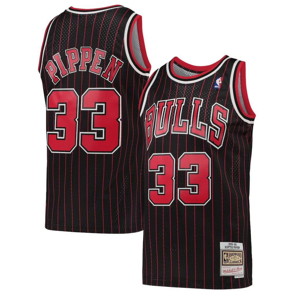 Scottie Pippen Chicago Bulls Hardwood Classics Swingman Jersey Black - Mitchell & Ness