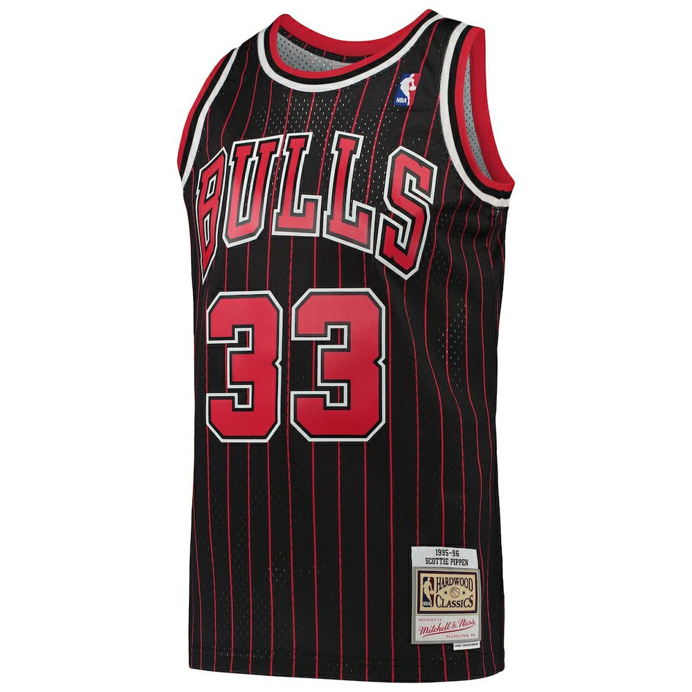 Scottie Pippen Chicago Bulls Hardwood Classics Swingman Jersey Black - Mitchell & Ness