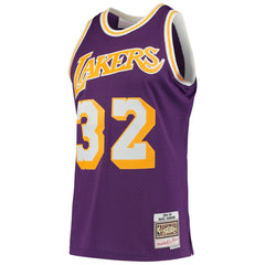 Magic Johnson Los Angeles Lakers 1984/85 Hardwood Classics Swingman Jersey Purple - Mitchell & Ness