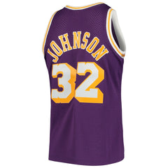 Magic Johnson Los Angeles Lakers 1984/85 Hardwood Classics Swingman Jersey Purple - Mitchell & Ness