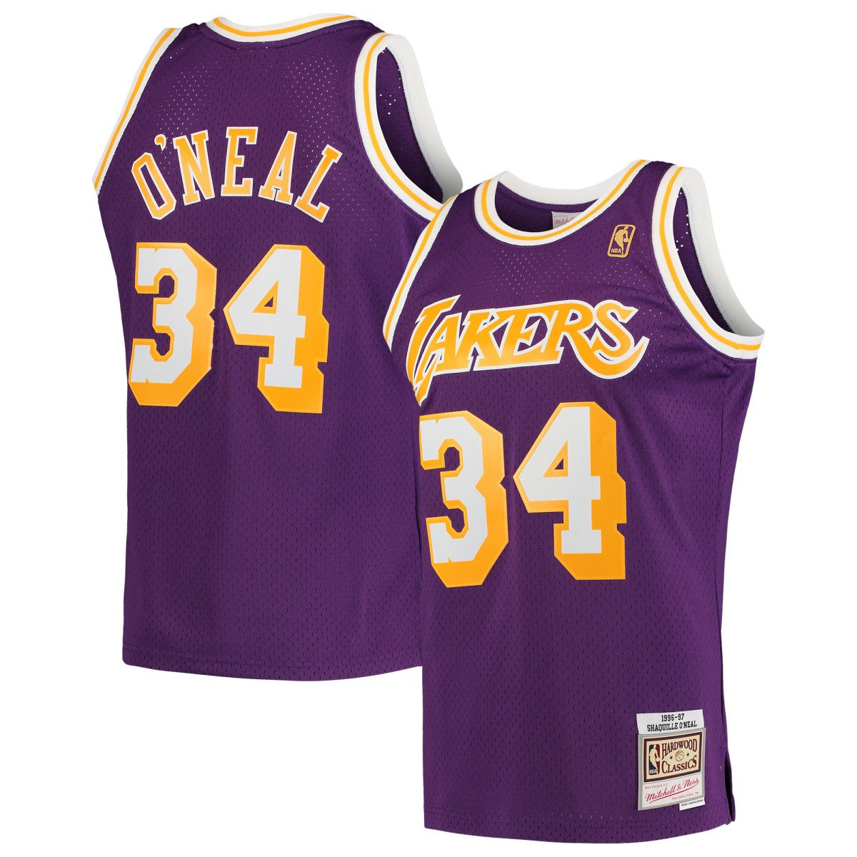 Shaquille O'Neal Los Angeles Lakers Hardwood Classics Swingman Jersey Purple - Mitchell & Ness outlet
