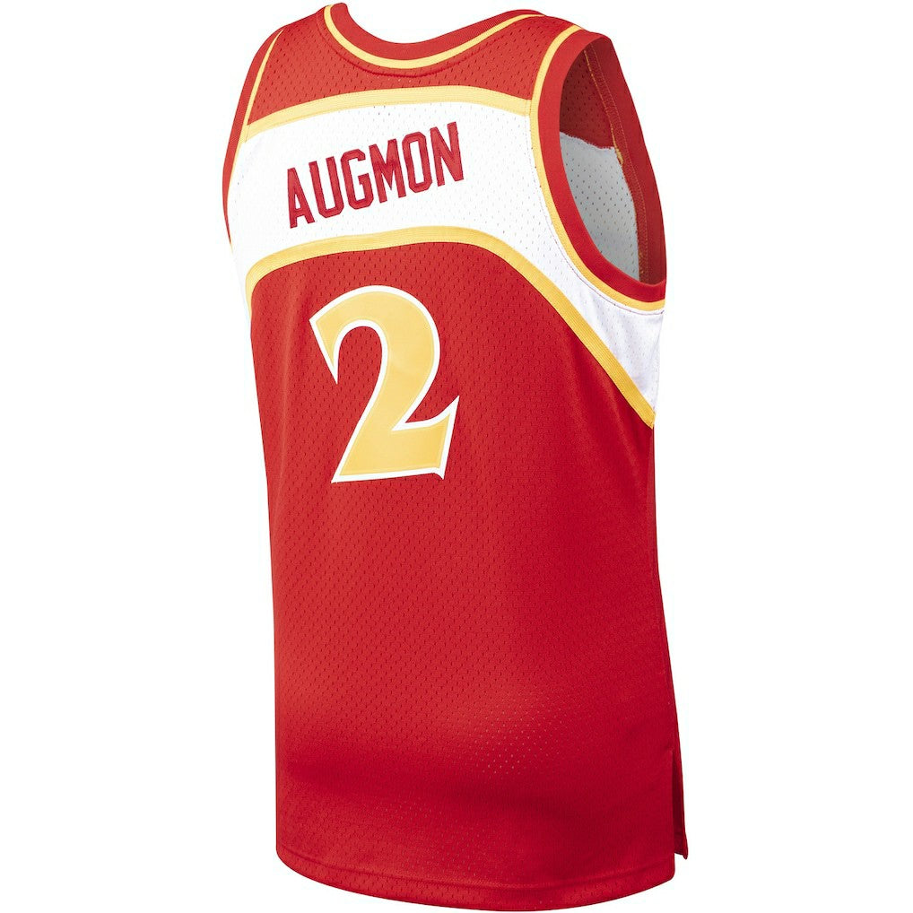 Stacey Augmon Atlanta Hawks 1991/92 Hardwood Classics Swingman Jersey Red - Mitchell & Ness