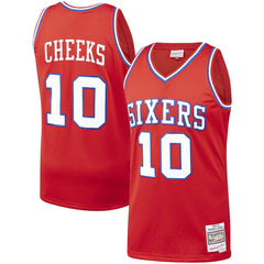 Maurice Cheeks Philadelphia 76ers Hardwood Classics Swingman Jersey Red - Mitchell & Ness outlet