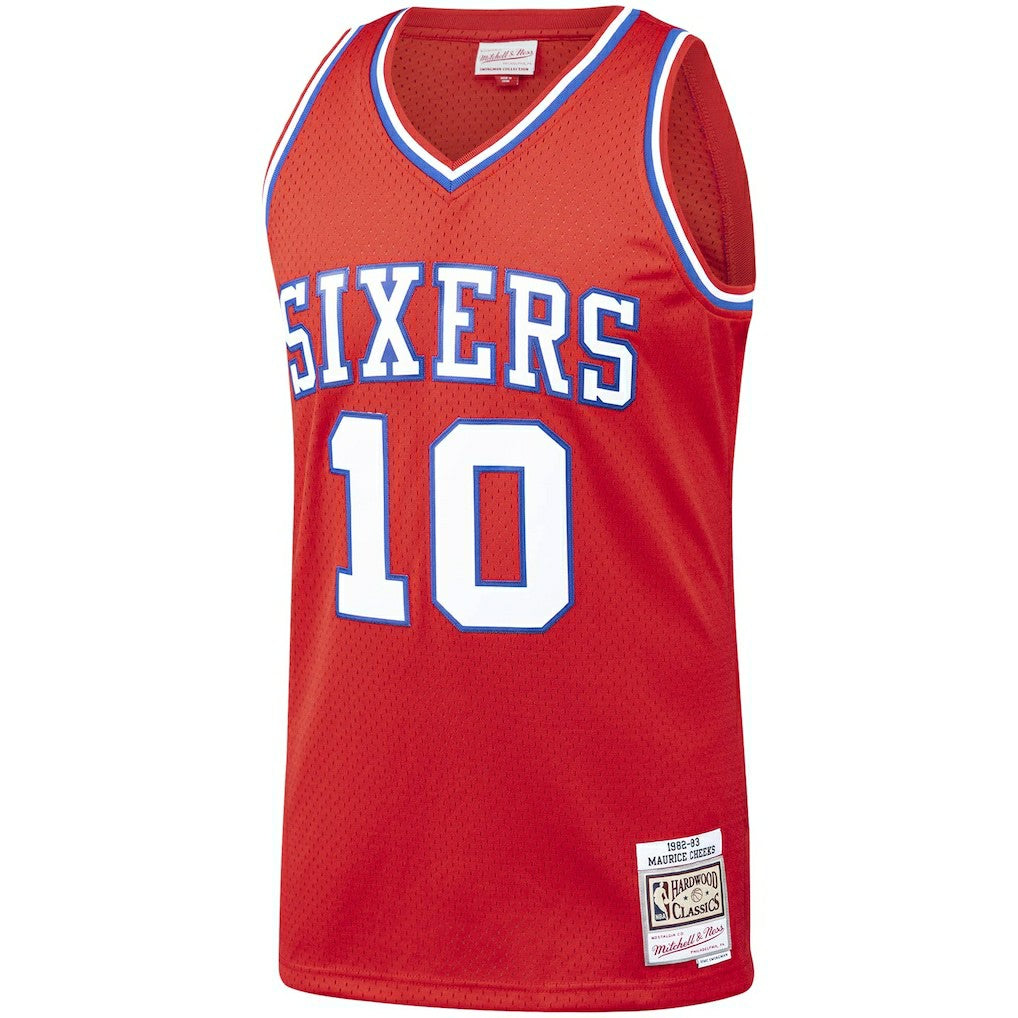 Maurice Cheeks Philadelphia 76ers Hardwood Classics Swingman Jersey Red - Mitchell & Ness outlet