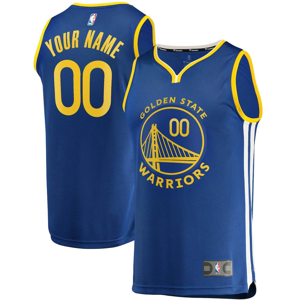 Golden State Warriors Fast Break Custom Replica Jersey Royal Icon Edition - Fanatics outlet