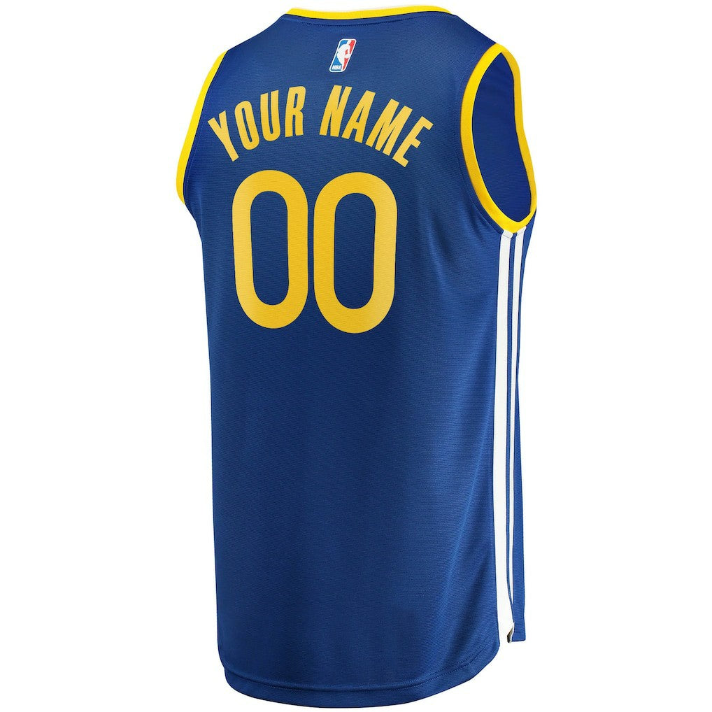 Golden State Warriors Fast Break Custom Replica Jersey Royal Icon Edition - Fanatics outlet