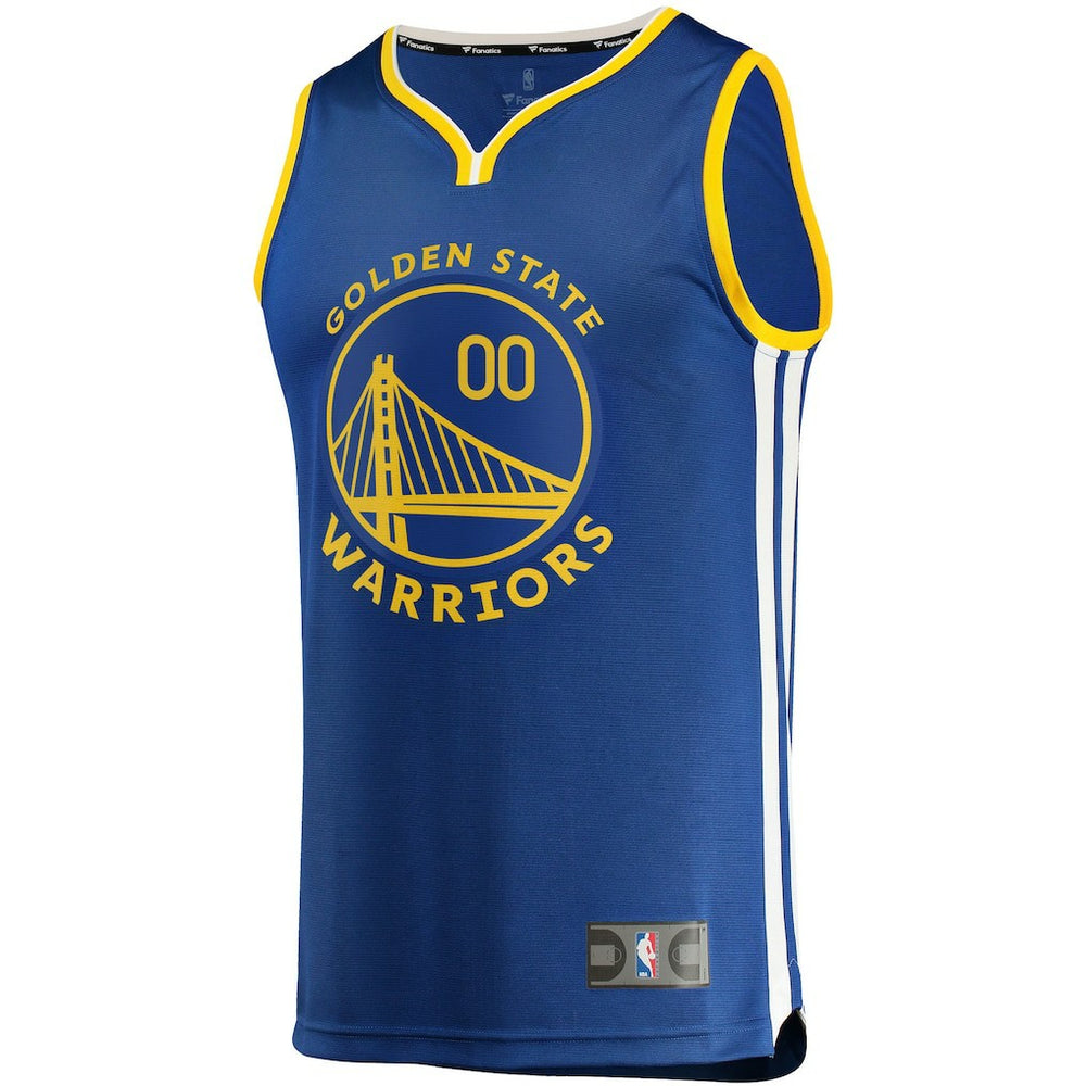 Golden State Warriors Youth 2019/20 Fast Break Custom Replica Jersey Royal Icon Edition - Fanatics