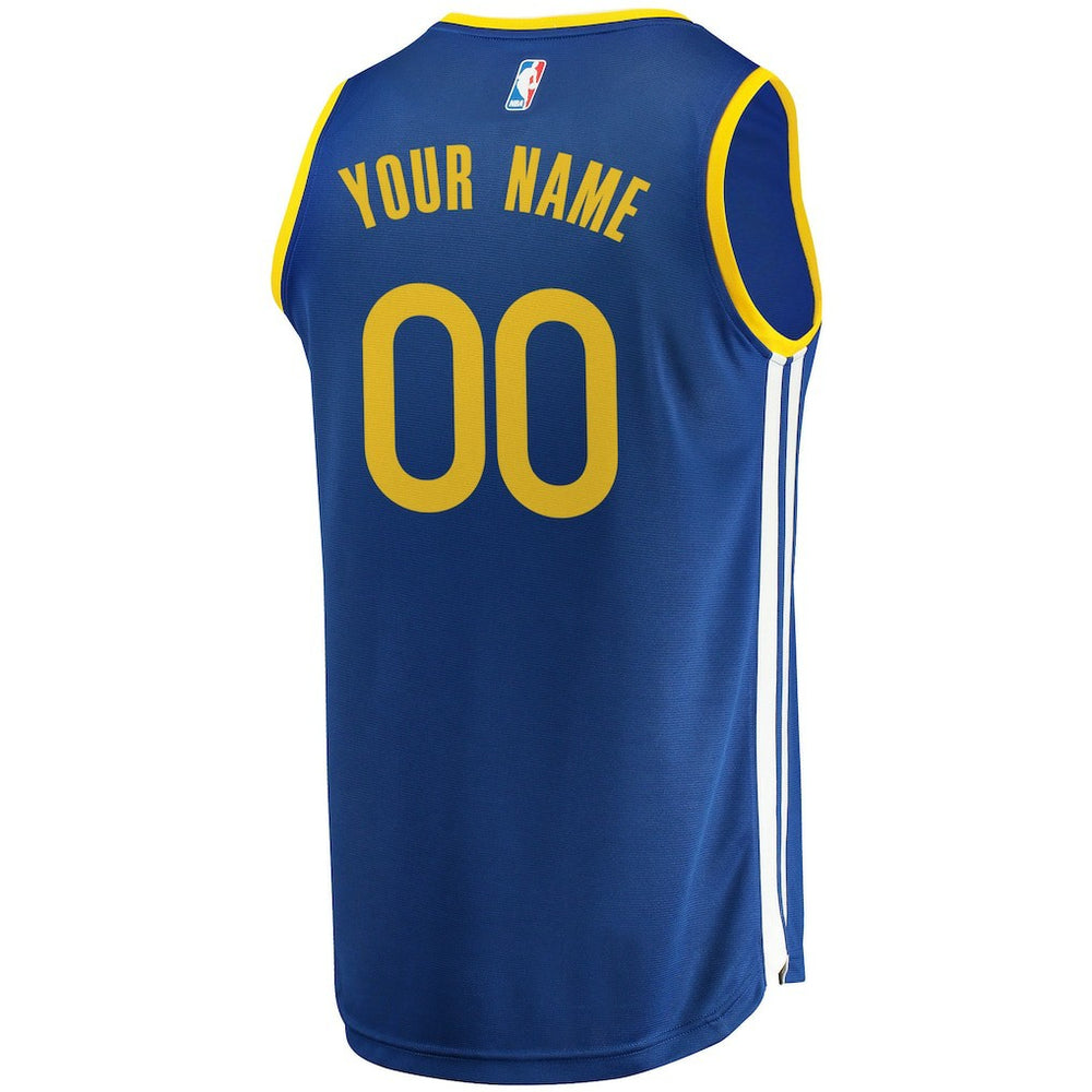 Golden State Warriors Youth 2019/20 Fast Break Custom Replica Jersey Royal Icon Edition - Fanatics