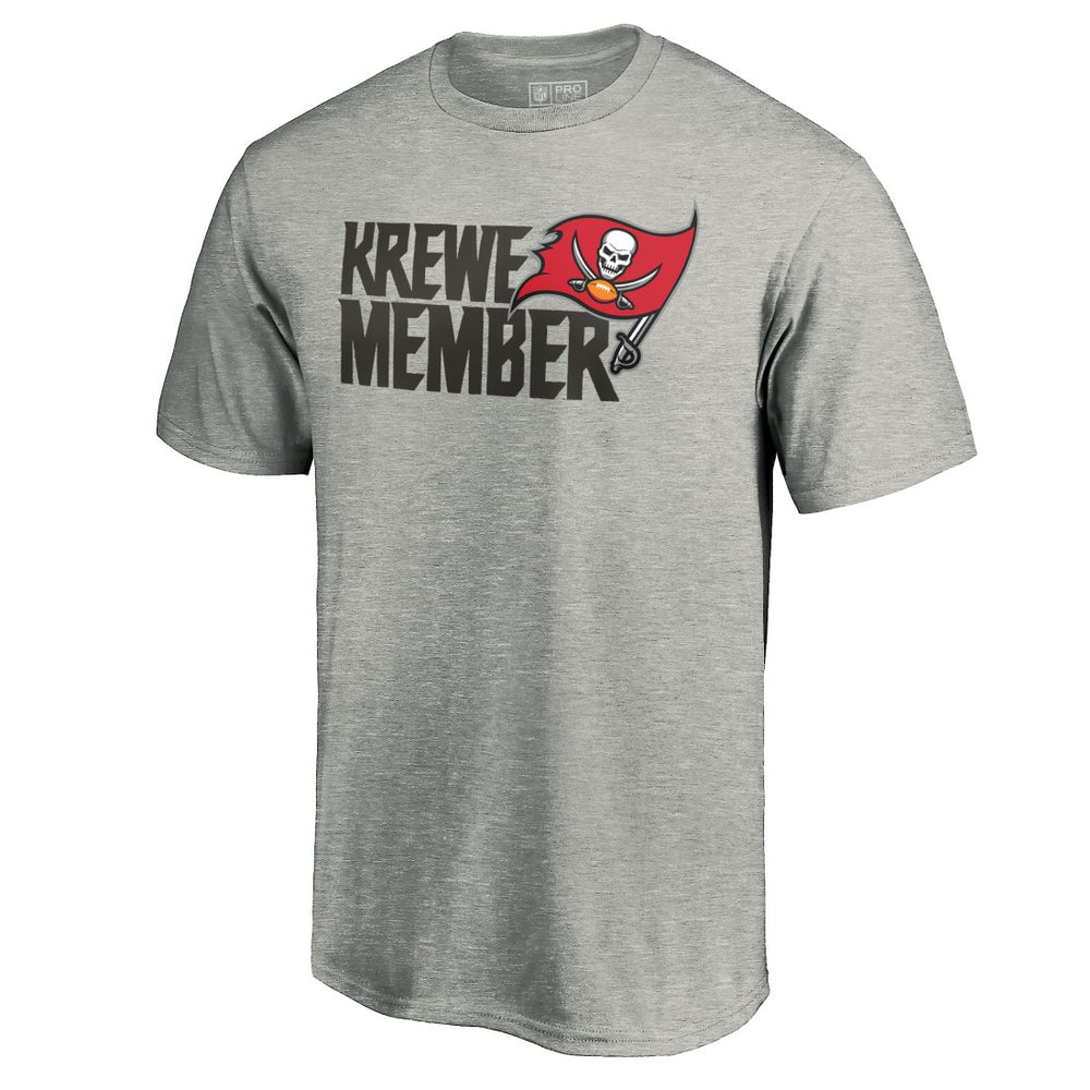 Tampa Bay Buccaneers Krewe Member T-Shirt - Heathered Gray T-shirts