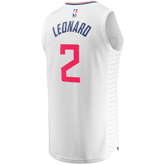 Kawhi Leonard LA Clippers Fast Break Replica Player Jersey White Association Edition - Fanatics outlet
