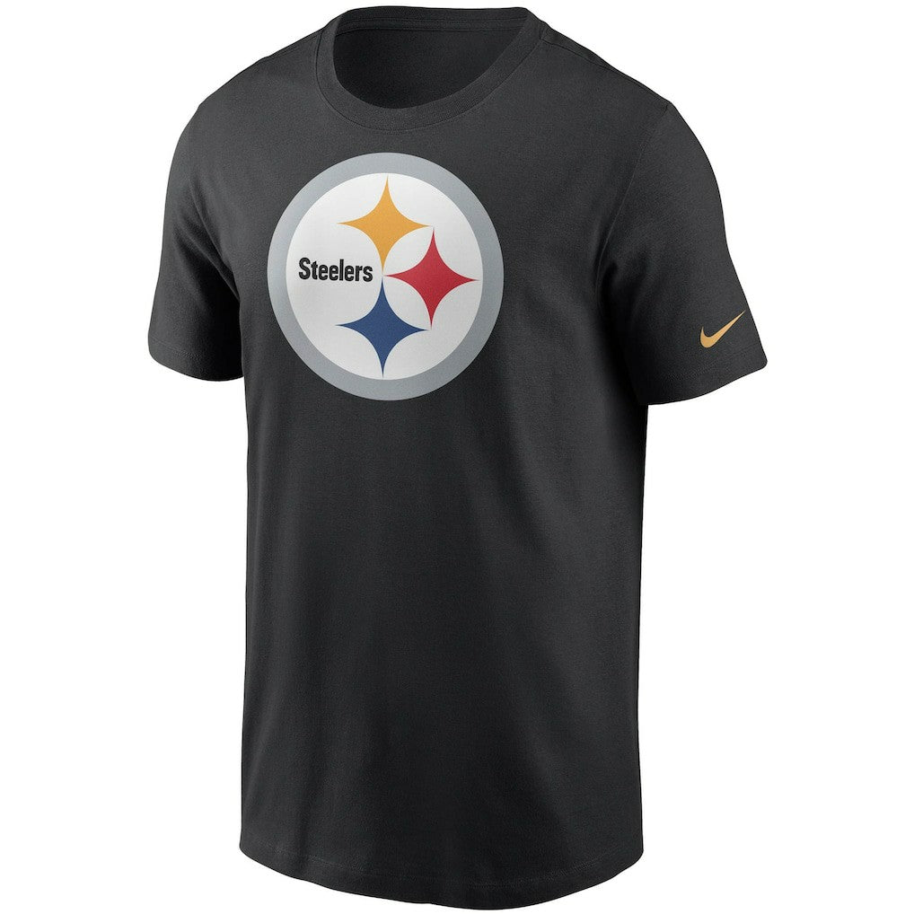 Pittsburgh Steelers Primetime Logo Essential T-Shirt - Black T-shirts