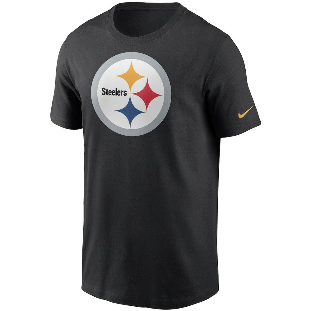 Pittsburgh Steelers Primetime Logo Essential T-Shirt - Black T-shirts