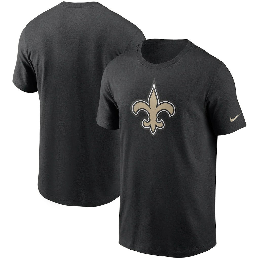 New Orleans Saints Primetime Logo Essential T-Shirt - Black T-shirts