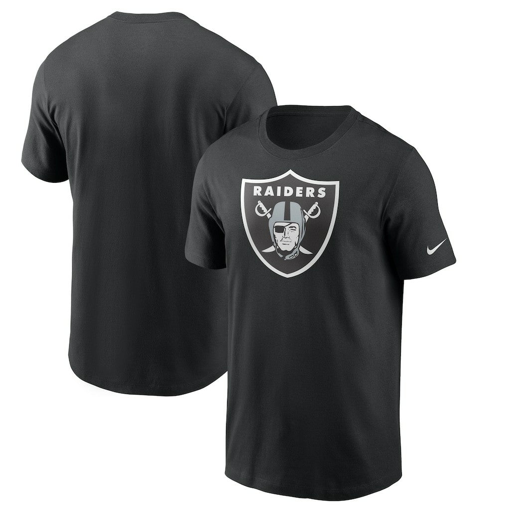 Las Vegas Raiders Primetime Logo Essential T-Shirt - Black T-shirts