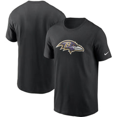 Baltimore Ravens Primetime Logo Essential T-Shirt - Black T-shirts