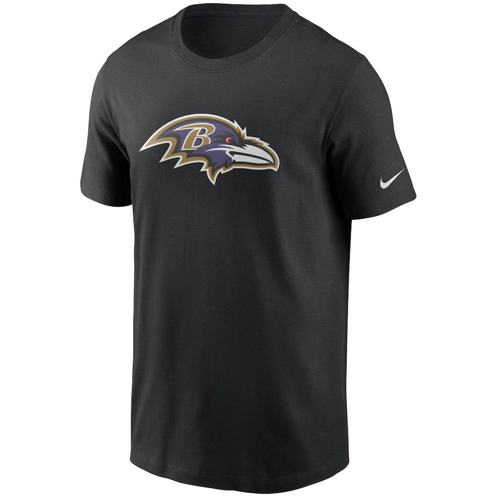 Baltimore Ravens Primetime Logo Essential T-Shirt - Black T-shirts
