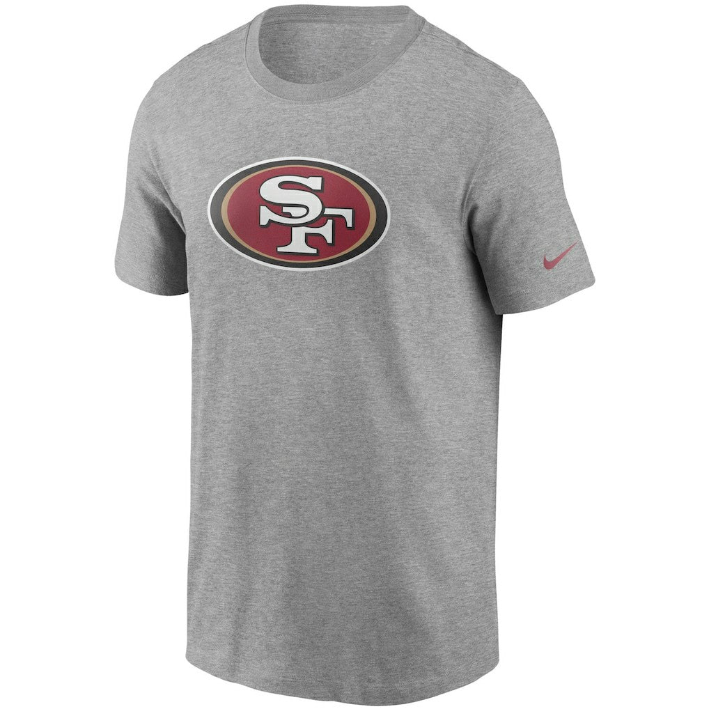 San Francisco 49ers Primetime Logo Essential T-Shirt - Heather Gray T-shirts