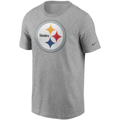 Pittsburgh Steelers Primetime Logo Essential T-Shirt - Heather Gray T-shirts