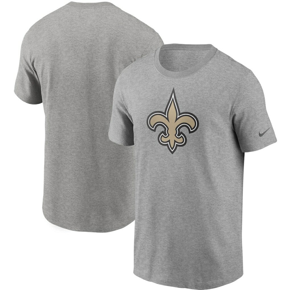 New Orleans Saints Primetime Logo Essential T-Shirt - Heather Gray T-shirts