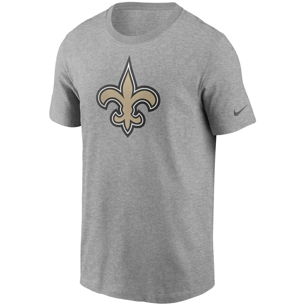 New Orleans Saints Primetime Logo Essential T-Shirt - Heather Gray T-shirts