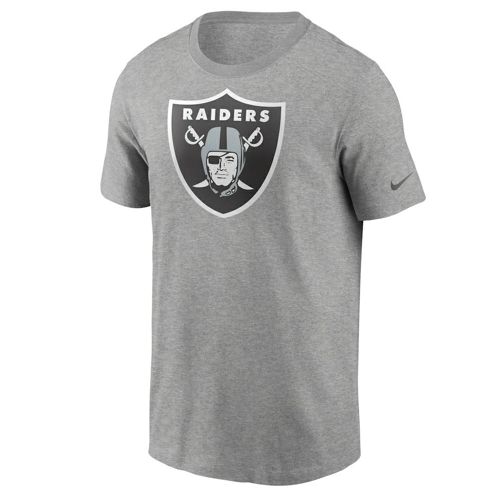 Las Vegas Raiders Primetime Logo Essential T-Shirt - Heather Gray T-shirts