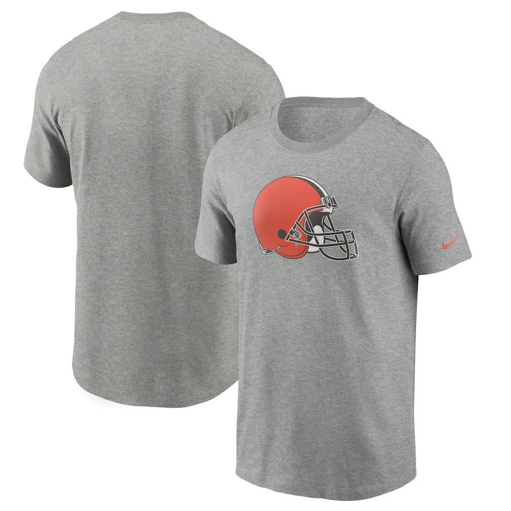 Cleveland Browns Primetime Logo Essential T-Shirt - Heather Gray T-shirts