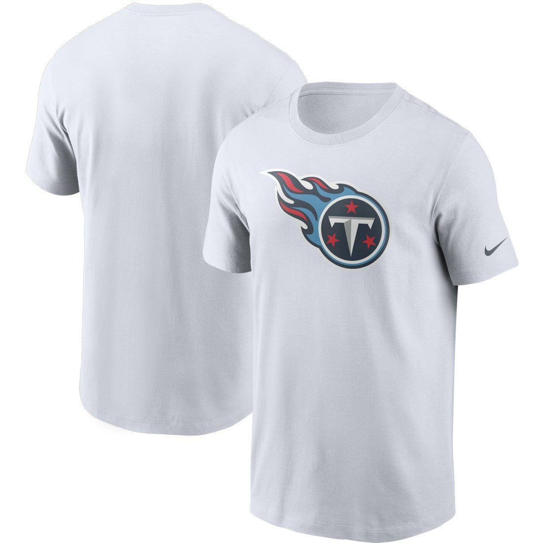 Tennessee Titans Primetime Logo Essential T-Shirt - White T-shirts