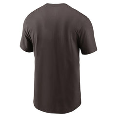 Cleveland Browns Primetime Logo Essential T-Shirt - Brown T-shirts