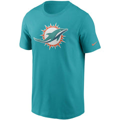 Miami Dolphins Primetime Logo Essential T-Shirt - Aqua T-shirts