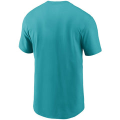 Miami Dolphins Primetime Logo Essential T-Shirt - Aqua T-shirts