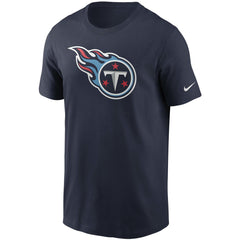 Tennessee Titans Primetime Logo Essential T-Shirt - Navy T-shirts