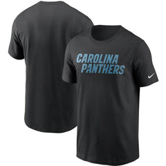 Carolina Panthers Team Wordmark T-Shirt - Black T-shirts