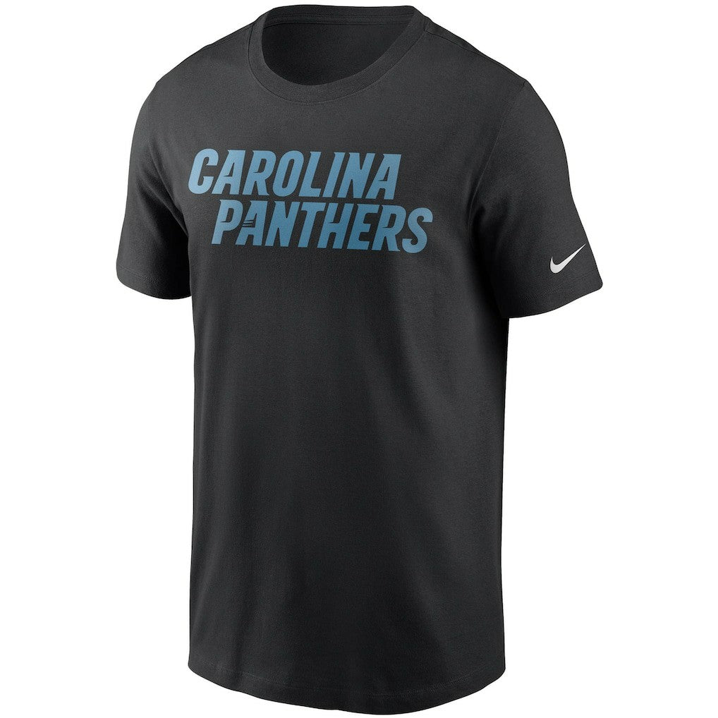Carolina Panthers Team Wordmark T-Shirt - Black T-shirts