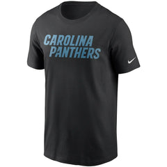 Carolina Panthers Team Wordmark T-Shirt - Black T-shirts