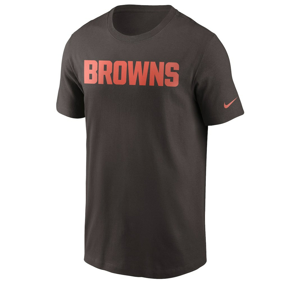 Cleveland Browns Team Wordmark T-Shirt - Brown T-shirts