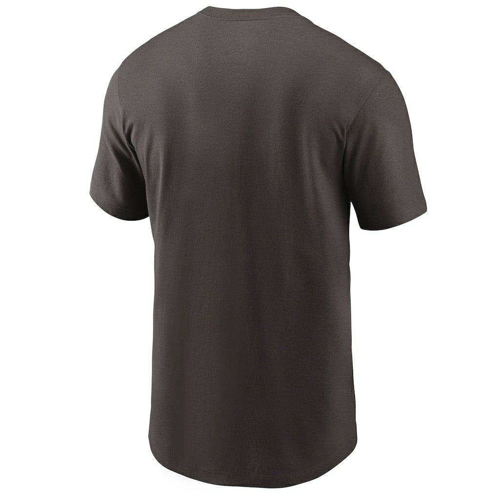 Cleveland Browns Team Wordmark T-Shirt - Brown T-shirts