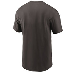Cleveland Browns Team Wordmark T-Shirt - Brown T-shirts
