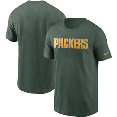 Green Bay Packers Team Wordmark T-Shirt - Green T-shirts