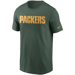 Green Bay Packers Team Wordmark T-Shirt - Green T-shirts