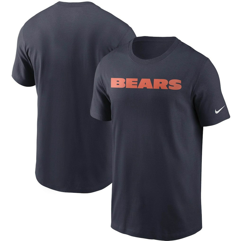 Chicago Bears Team Wordmark T-Shirt - Navy T-shirts