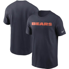 Chicago Bears Team Wordmark T-Shirt - Navy T-shirts