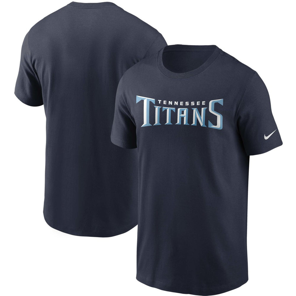 Tennessee Titans Team Wordmark T-Shirt - Navy T-shirts