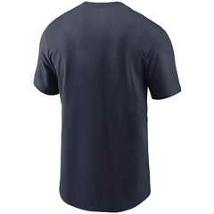 New England Patriots Team Wordmark T-Shirt - Navy T-shirts