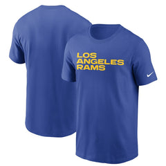 Los Angeles Rams Team Wordmark T-Shirt - Royal T-shirts