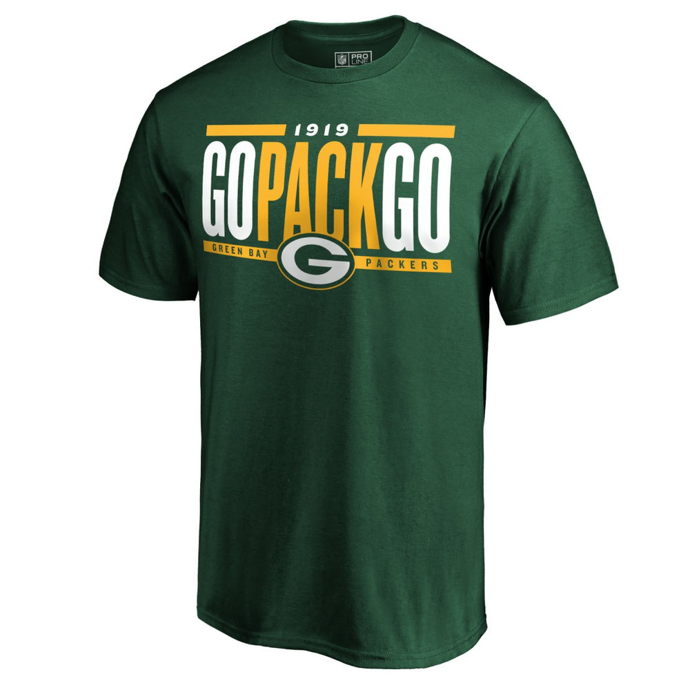 Green Bay Packers Hometown Refresh Go Pack Go T-Shirt - Green T-shirts