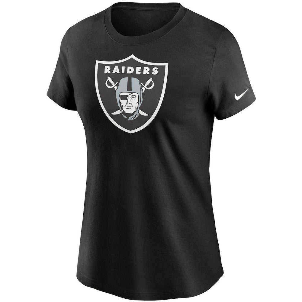 Las Vegas Raiders Women's Logo Essential T-Shirt - Black T-shirts